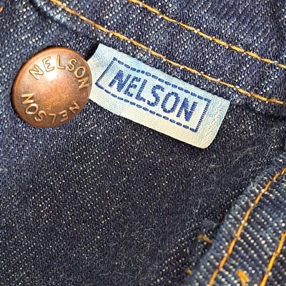 Nelson Men's Blue Denim Vintage Trucker Jacket Sherpa Lined Snap Closure Sz 42 - Picture 8 of 8